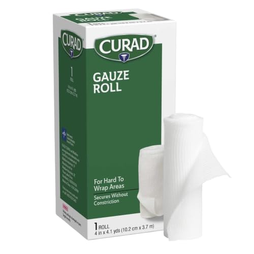 Cotton Stretch Gauze Bandage Roll - 4 Inch x 4.1 Yard - 1 Count