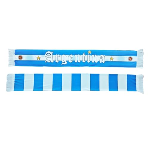 Argentina Soccer Supporter Scarf - Double-Sided Knit Football Fan