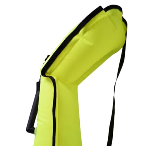 Neon Yellow Adult Snorkel Vest XL for Over 200lbs - Inflatable Water Safety Gear