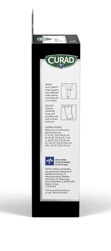 Knee Support Brace for Running & Sports - Elastic, Pull-Over, Large