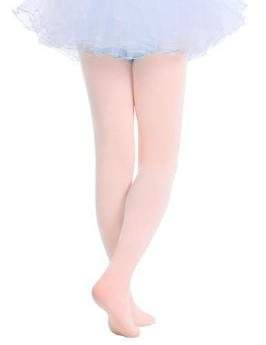 Ballet Tights for Girls - Super Soft Stockings - Ballet Pink - 3-4T