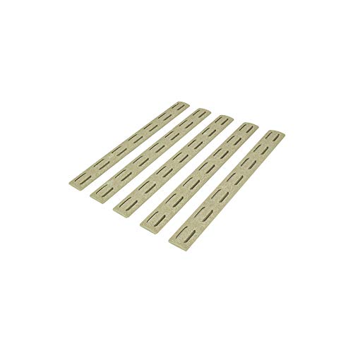 M-LOK Rail Panel Kit - 5 Lightweight Polymer Strips, Flat Dark Earth