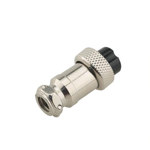 GX16 6-Pin Microphone Plug - 3 Pieces, Durable Metal & Plastic