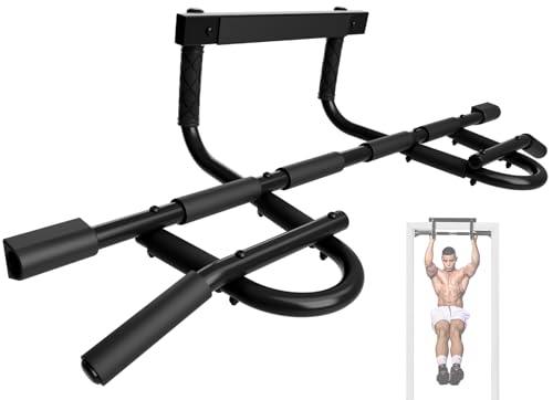 Heavy Duty Wall Mounted Pull Up Bar - Over Door Multi Grip Bar XSP