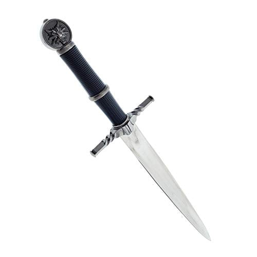 Medieval Wolf Steel Sword Dagger Cosplay Collectible Gift Black-806