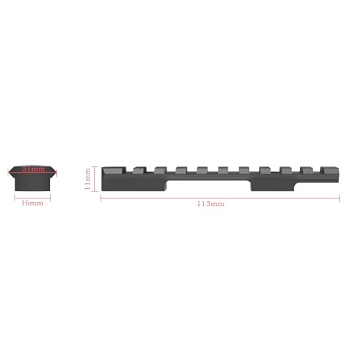 Henry Big Boy Picatinny Rail Mount - 5.5 Inch Low Profile - Black