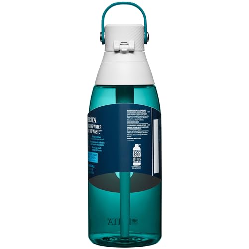 Brita 36 oz Reusable Plastic Water Bottle with Filter - Sea Glass
