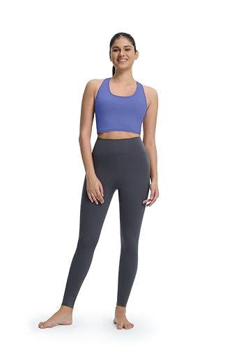 Padded Wirefree Yoga Sports Bra for Women - X-Large Purple Racerback