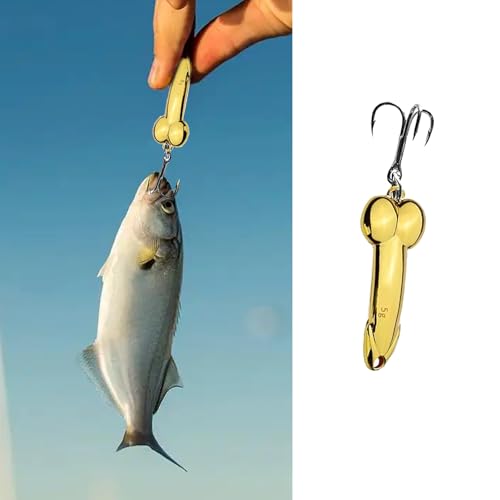 Funny Fishing Lures Set - 4pcs Zinc Alloy Spoon Baits