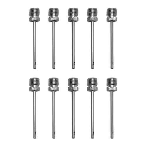 Metal Inflation Needles for Sports Ball Air Pumps - 10 Pack