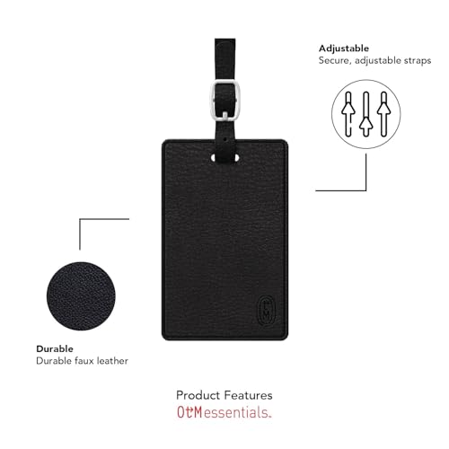 Durable Faux Leather Luggage Tag - University of Iowa Classic