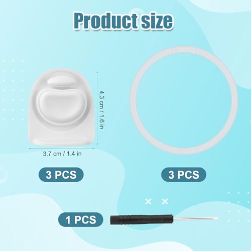Replacement Stoppers & Sealing Rings for Owala FreeSip - White
