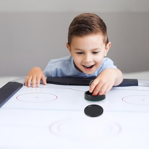 Air Hockey Pushers and Pucks Set - 2 Pushers & 4 Pucks (60mm)
