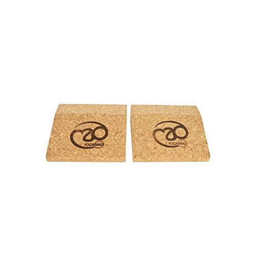 Cork Yoga Wedge Blocks - Eco-Friendly Mini Pair, Pack of 2