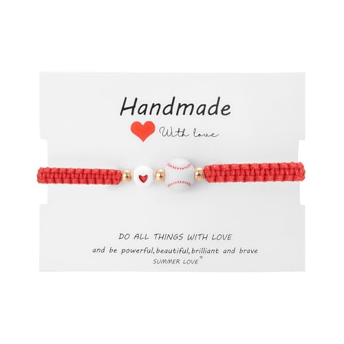 Handmade Sports Ball Bracelet - Football, Baseball, Basketball, Soccer, Rugby