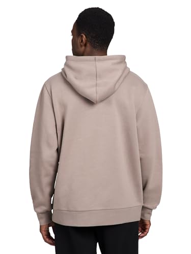 Reebok Cotton Fleece Hooded Sweatshirt - Small, Driftwood