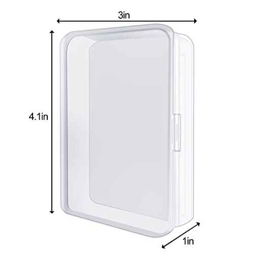 IOKUKI 4 Pcs Blank Playing Card Cases, Clear Plastic Deck Box Holders