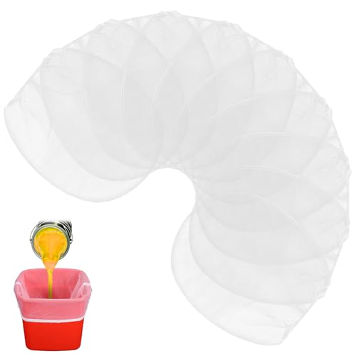 10 Pcs Paint Strainer Bags 1 Gallon Fine Mesh Filter Bag Strainer with Elastic Drawstring Top Opening Fine Mesh Paint Filter for for Paints Gardening Sprayers Hydroponic Tool