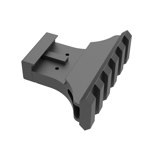 90 Degree Picatinny Rail Mount Offset Mount - Black 5 Slot