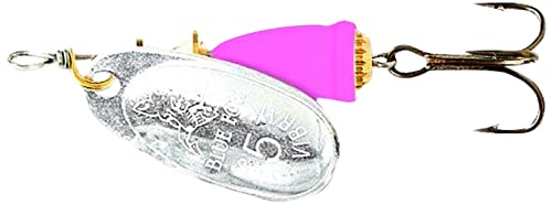 Classic Vibrax Spinner Lure - Silver/Hot Pink, 3.13"