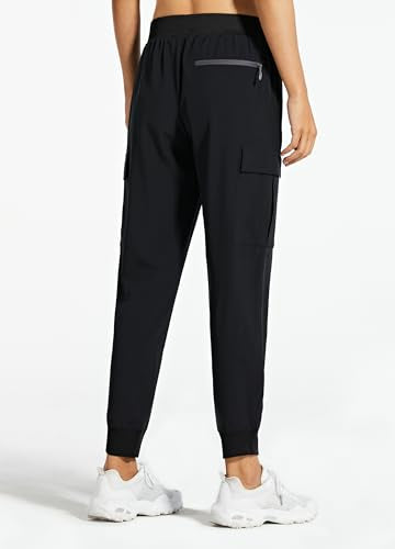 Quick Dry Women's Hiking Cargo Pants - Regular 27-29" / Medium / Black