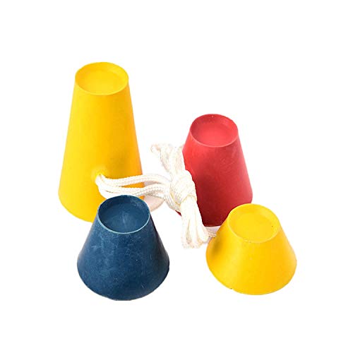 Winter Golf Tees - Multi-Coloured Rubber, 16 Pcs, 4 Heights (12mm, 17mm, 22mm, 37mm)