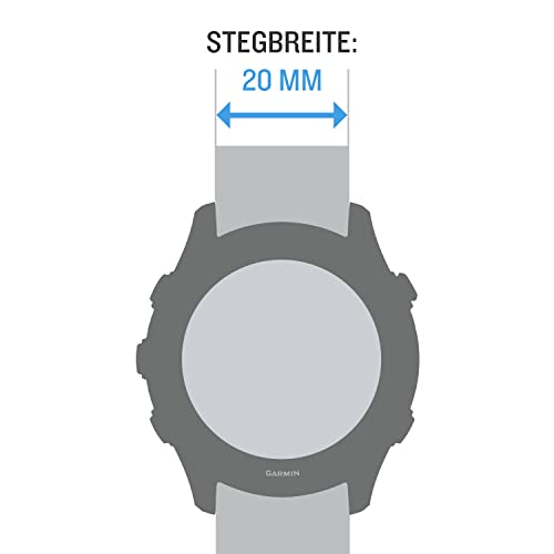 Garmin Compatible Light Sand Silicone Quick Release Watch Band 20mm with Rose Gold Hardware