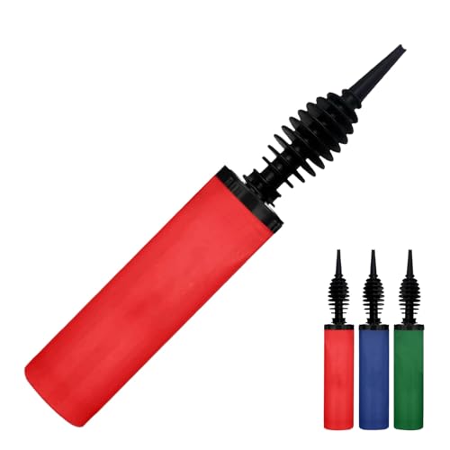 Dual-Action Manual Balloon Pump - Professional Hand Inflator - Red