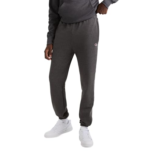 Men's Fleece Sweatpants with Cinched Bottom - Medium / Granite Heather