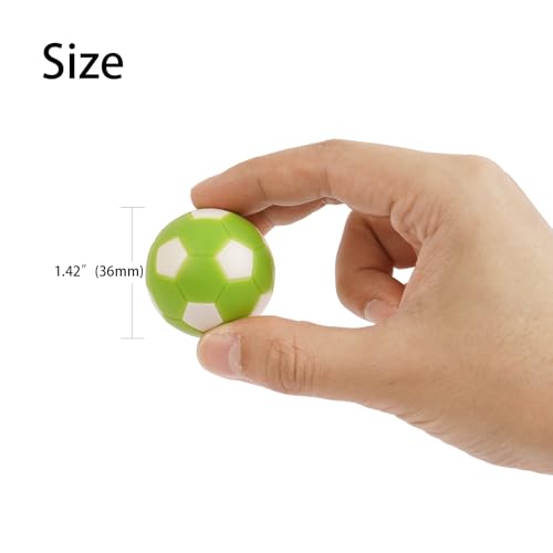 Pack of 9 Mini Foosball Balls - 1.42 Inch Multi-Color