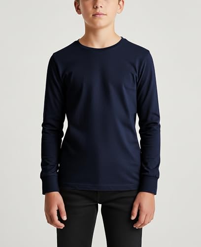 Boys' Long Sleeve Cotton T-Shirts - 2 Pack Surprise Colors