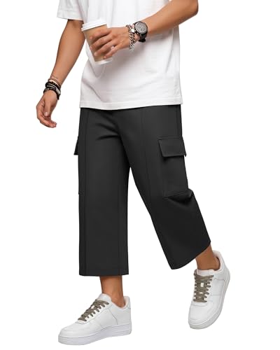 Boys' Cargo Capri Pants - 13-14 Years / Black