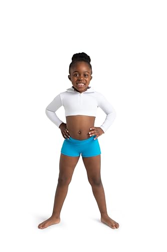 Boy Cut Low Rise Dance Shorts - Big Girls Columbia Blue