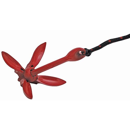 BoatTector 3.5 lb Grapnel Anchor Kit for Small Boats, Kayaks and PWC