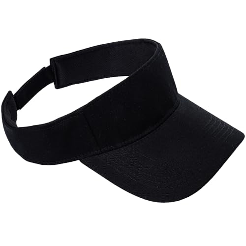 Sport Sun Visor Hat for Men & Women - One Size, Black