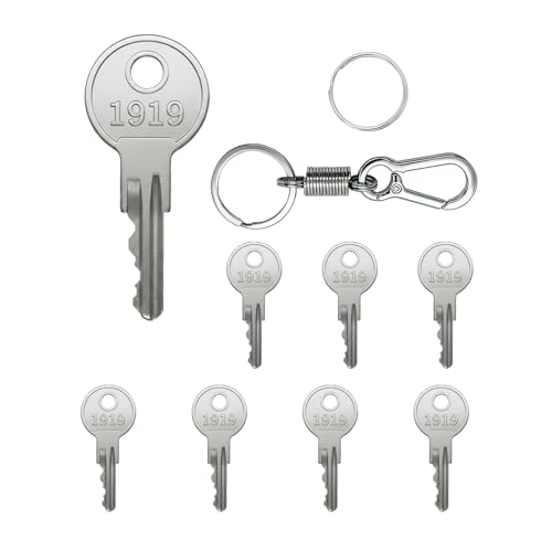 Replacement Golf Cart Ignition Keys for EZGO - 8 Pack with Keychain