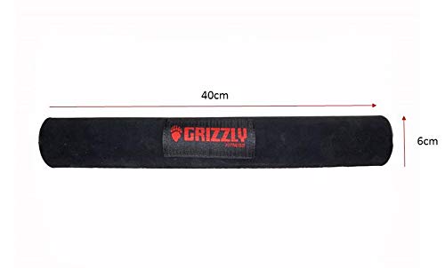 Grizzly Fitness 15" Premium Bar Pad for Weight Lifting (One Size) , Black
