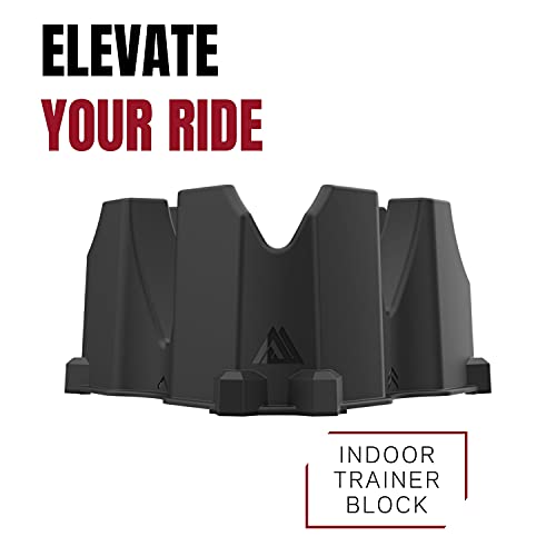 Indoor Cycling Trainer Front Wheel Riser Block - 3 Heights, Blue