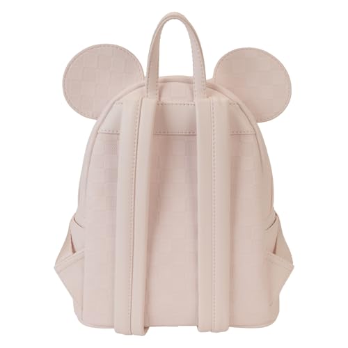 Loungefly Minnie Mouse Checkered Texture Mini Backpack