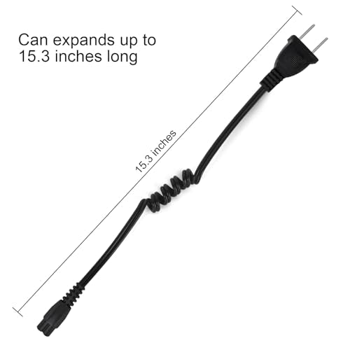 Universal Stun Gun Charger Cord - 15.3 Inch 2-Hole Power Cable