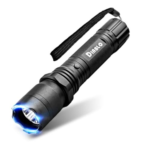 Guard Dog Security 2-in-1 Tactical Stun Gun with LED Flashlight, Rechargeable Tactical Stun Gun for Men, Women Self Defense, Police Strength with Concealed Technology