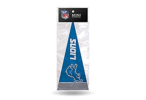 Detroit Lions Mini Pennant Décor Set - 8 Felt Flags 4x9-Inch