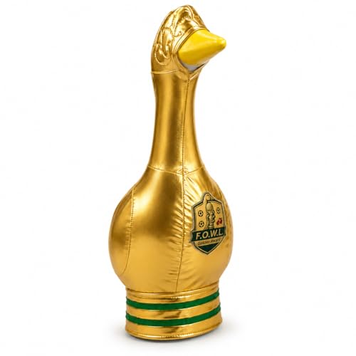 Championship Trophy Goose Costume - 23"-26" Golden World Cup Lawn Decor (Variation: Championship Trophy)