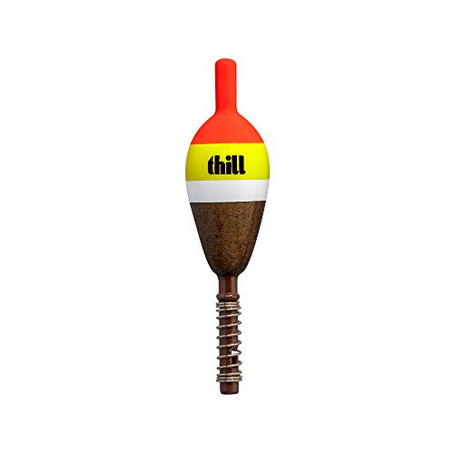 Classic Balsa Wood Fishing Bobber - 2-Pack 3/4" x 2-3/4" Oval Shorty