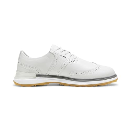 PUMA Golf Avant Wing Tip Shoes - 11 / Feather Gray-Slate Gray