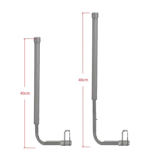 Americangaslogs 2 Pack Adjustable Boat Trailer Guide-Ons, 40-48 Inch Rustproof Steel with PVC Pipes