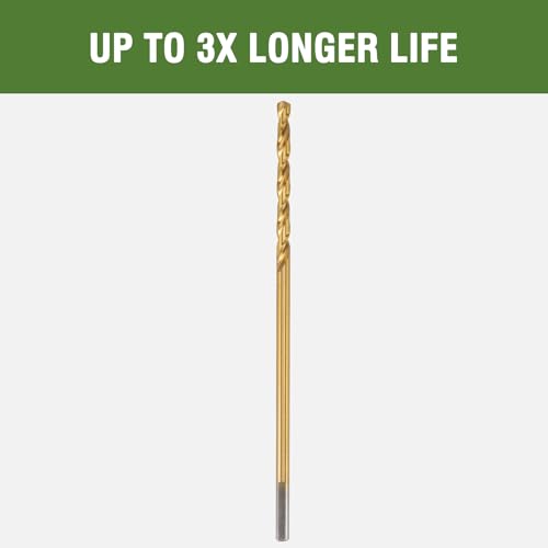 3/32" x 12" Extra Long Titanium Drill Bits - 2 Pack