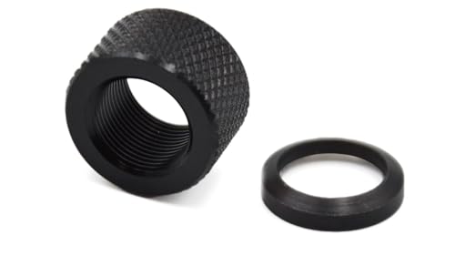 Aluminum Thread Protector 5/8''-24 TPI for Machinery, Durable Black Finish