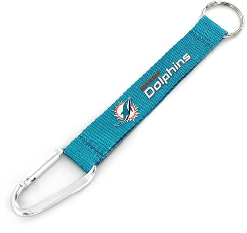 Miami Dolphins Carabiner Lanyard Keychain - Team Spirit
