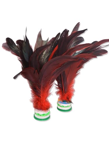 Baitaihem Colorful Kick Shuttlecock - Chinese Jianzi Foot Sports Outdoor Exercise Pack of 6